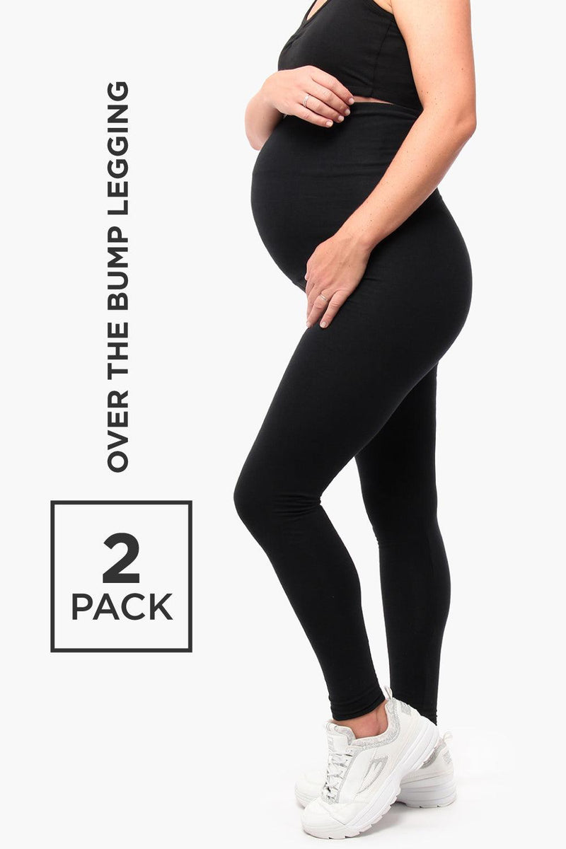 2-Pack Over The Bump Leggings - SAVE R100 - Cherry Melon