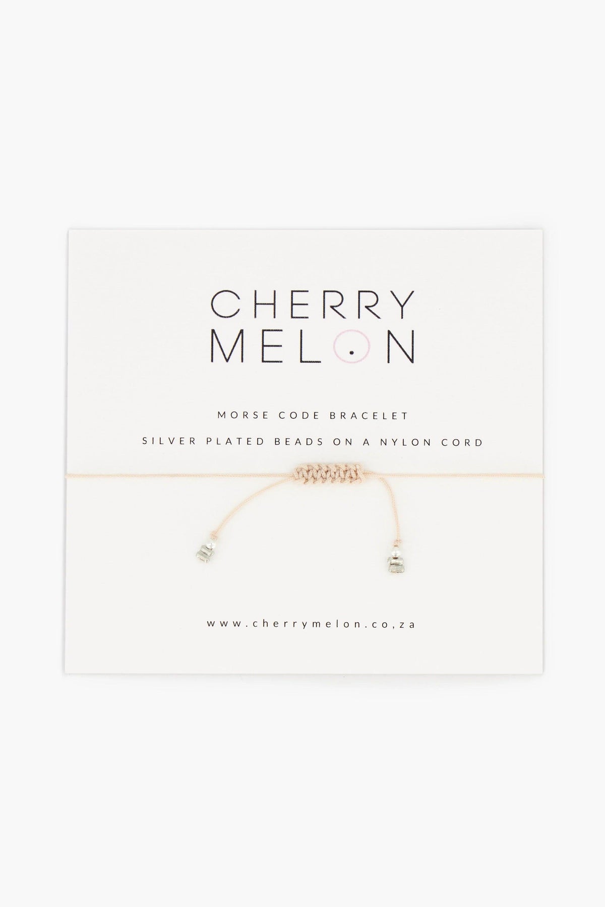 Morse Code Bracelet “Blessed” - Cherry Melon