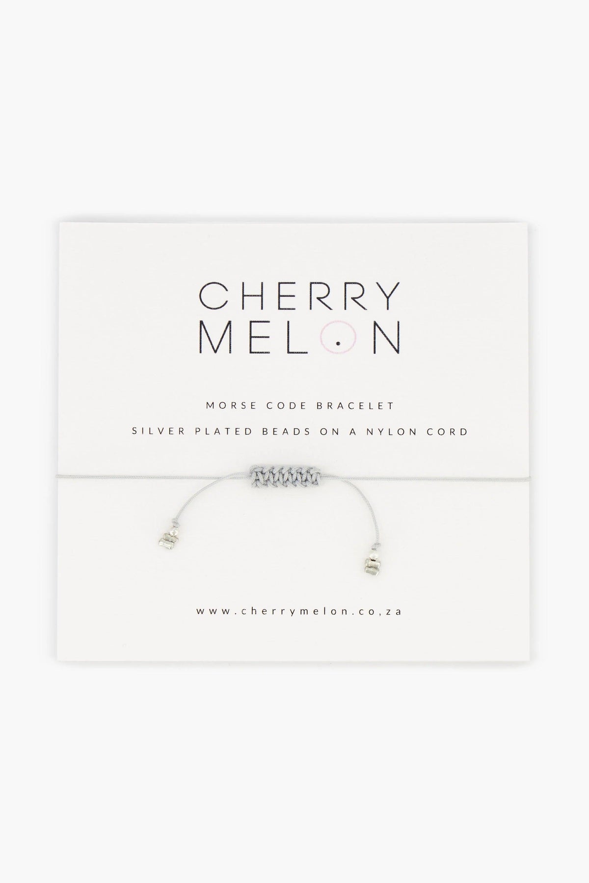 Morse Code Bracelet “Blessed” - Cherry Melon
